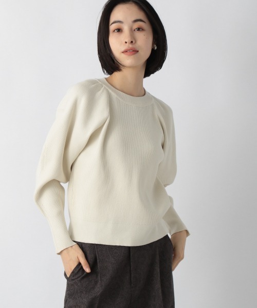 LOWRYS FARM（ローリーズファーム）の「パワショルニットＬＳ　227968（ニット/セーター・レディース・アイボリー/パープル/イエロー/ブラック・FREE）」の22枚目の写真