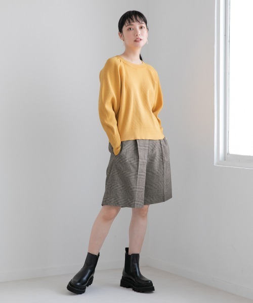 LOWRYS FARM（ローリーズファーム）の「パワショルニットＬＳ　227968（ニット/セーター・レディース・アイボリー/パープル/イエロー/ブラック・FREE）」の18枚目の写真