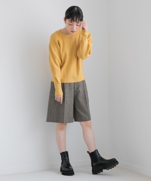 LOWRYS FARM（ローリーズファーム）の「パワショルニットＬＳ　227968（ニット/セーター・レディース・アイボリー/パープル/イエロー/ブラック・FREE）」の19枚目の写真