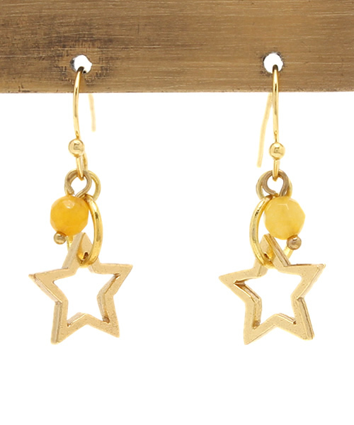 ROSE BUD（ローズバッド）の「(LA BONNE ETOILE) F&W01004-STAR EARRING（ピアス（両耳用）・レディース・グリーン/バイオレット/イエロー系その他/オレンジ・ONE SIZE）」の3枚目の写真