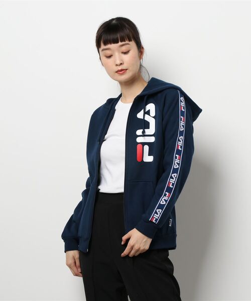 セール Fila フィラ レディース裏起毛ジャージzipパーカー パーカー Fila フィラ のファッション通販 Zozotown