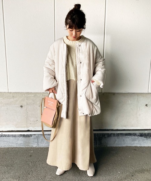 GeeRA(ジーラ)の「中わたボリュームコート(その他アウター・レディース・アイボリー・MEDIUM/LARGE/X-LARGE)」の6枚目の写真