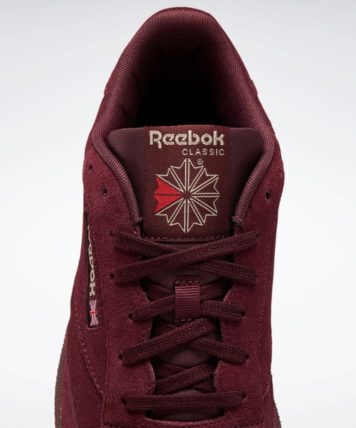 Reebok(リーボック)の「クラブシー / Club C 85 Shoes(スニーカー・メンズ・ブラック/マルーン・23.0cm/28.5cm/29.0cm/25.0cm/27.0cm/26.5cm/27.5cm/24.5cm/25.5cm/23.5cm/24.0cm/26.0cm/28.0cm)」の6枚目の写真