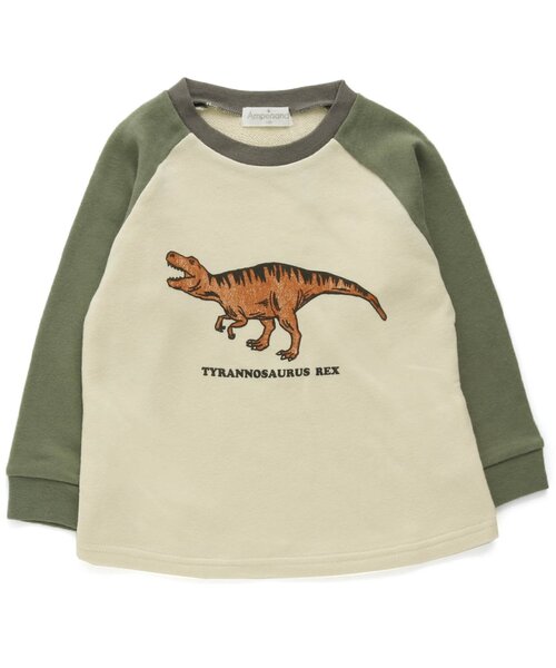 Ampersand（アンパサンド）の「/恐竜ルームウェア/パジャマ 10分丈（ルームウェア/パジャマ・キッズ・カーキ/チャコール/ブラウン・100/110/90/130/140/120/80）」の15枚目の写真