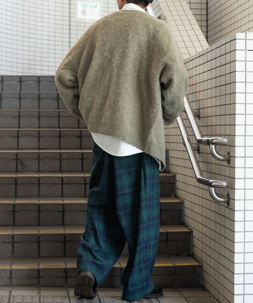 kutir(クティール)の「チェックワイドバルーンパンツ(その他パンツ・メンズ・チャコールグレー/イエロー/オレンジ/グリーン・SMALL/MEDIUM/LARGE)」の9枚目の写真