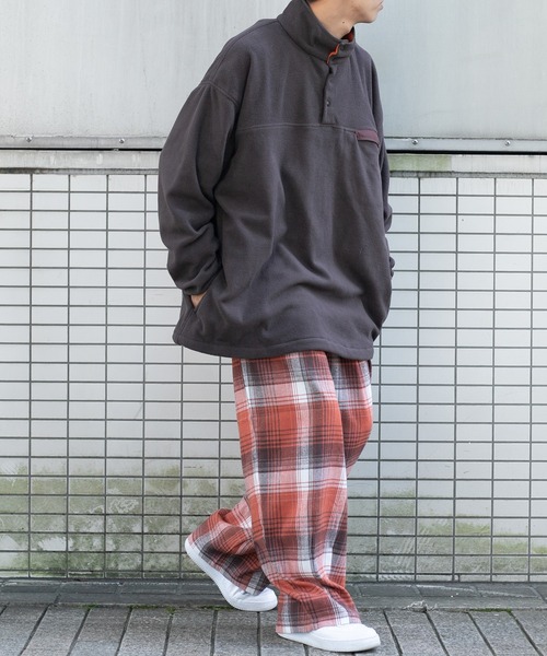 kutir(クティール)の「チェックワイドバルーンパンツ(その他パンツ・メンズ・チャコールグレー/イエロー/オレンジ/グリーン・SMALL/MEDIUM/LARGE)」の6枚目の写真