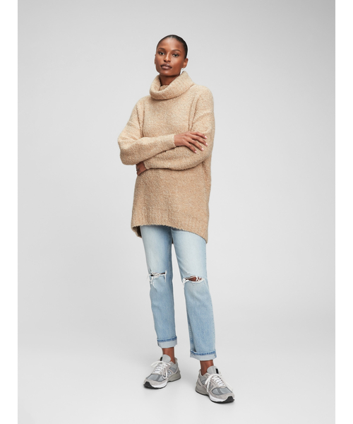 GAP（ギャップ）の「コージー タートルネック チュニックセーター（ニット/セーター・レディース・その他/その他1/ブラウン系その他/ピンク系その他/ブラック・M/S/L/XS/XL/XXS）」の22枚目の写真