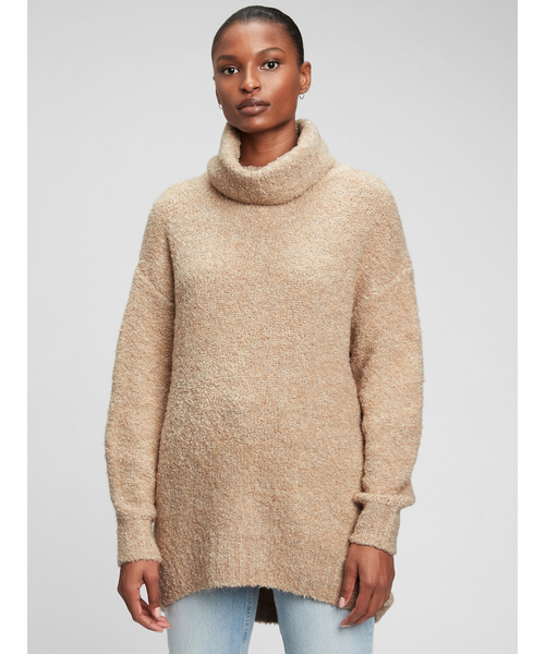 GAP（ギャップ）の「コージー タートルネック チュニックセーター（ニット/セーター・レディース・その他/その他1/ブラウン系その他/ピンク系その他/ブラック・M/S/L/XS/XL/XXS）」の17枚目の写真