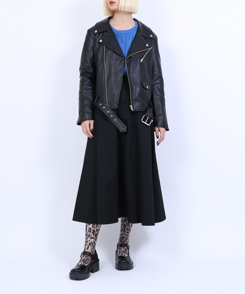 PUNYUS（プニュズ）の「ツイルロングスカート（スカート・レディース・ブラック/ベージュ/グリーン・1/2/4/3）」の16枚目の写真