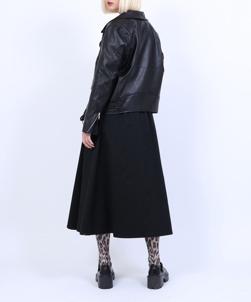 PUNYUS（プニュズ）の「ツイルロングスカート（スカート・レディース・ブラック/ベージュ/グリーン・1/2/4/3）」の17枚目の写真