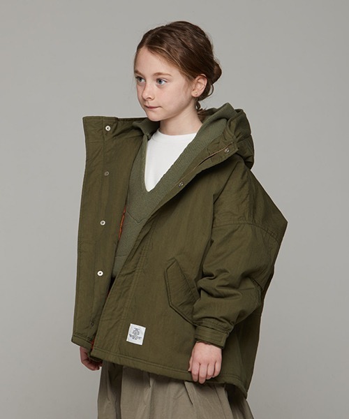 Smoothy(スムージー)の「Smoothy Military parka / スムージー ミリタリーパーカー(ミリタリージャケット・キッズ・カーキ/ブラック・LARGE/SMALL/MEDIUM/X-LARGE)」の5枚目の写真