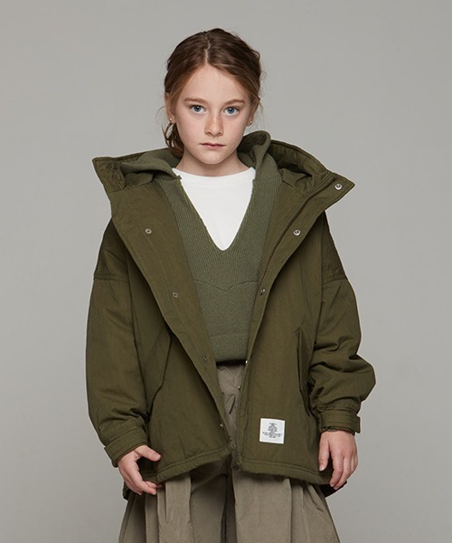 Smoothy(スムージー)の「Smoothy Military parka / スムージー ミリタリーパーカー(ミリタリージャケット・キッズ・カーキ/ブラック・LARGE/SMALL/MEDIUM/X-LARGE)」の11枚目の写真