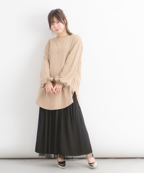 Wordtrobe（ワードトローブ）の「【wordtrobe】空紡糸天竺 後ろレースアップ プルオーバー（Tシャツ/カットソー・レディース・ホワイト/ブラック/ベージュ・FREE）」の15枚目の写真