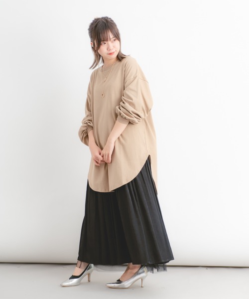 Wordtrobe（ワードトローブ）の「【wordtrobe】空紡糸天竺 後ろレースアップ プルオーバー（Tシャツ/カットソー・レディース・ホワイト/ブラック/ベージュ・FREE）」の22枚目の写真