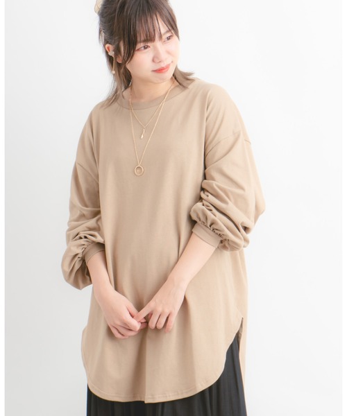 Wordtrobe（ワードトローブ）の「【wordtrobe】空紡糸天竺 後ろレースアップ プルオーバー（Tシャツ/カットソー・レディース・ホワイト/ブラック/ベージュ・FREE）」の16枚目の写真