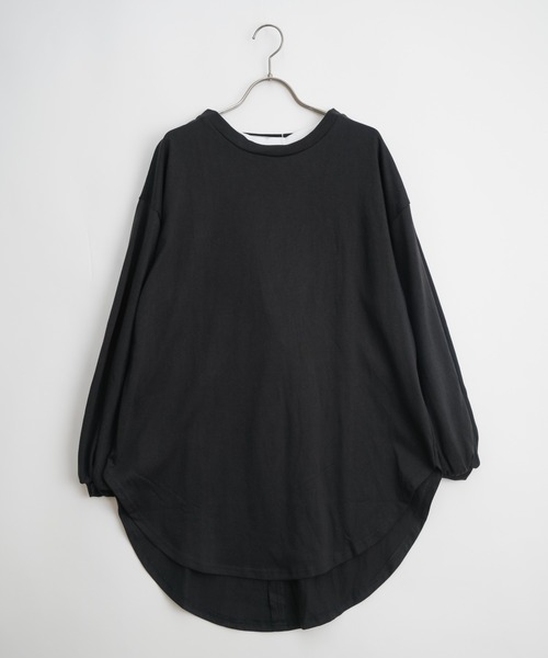 Wordtrobe（ワードトローブ）の「【wordtrobe】空紡糸天竺 後ろレースアップ プルオーバー（Tシャツ/カットソー・レディース・ホワイト/ブラック/ベージュ・FREE）」の10枚目の写真