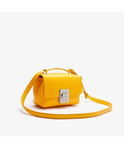 LACOSTE（ラコステ）の「アメリア エンボスレザーショルダーバッグ（ショルダーバッグ・レディース・ブラック/イエロー/チェリーレッド/ベージュ・FREE）」の5枚目の写真