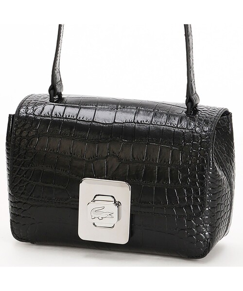 LACOSTE（ラコステ）の「アメリア エンボスレザーショルダーバッグ（ショルダーバッグ・レディース・ブラック/イエロー/チェリーレッド/ベージュ・FREE）」の11枚目の写真