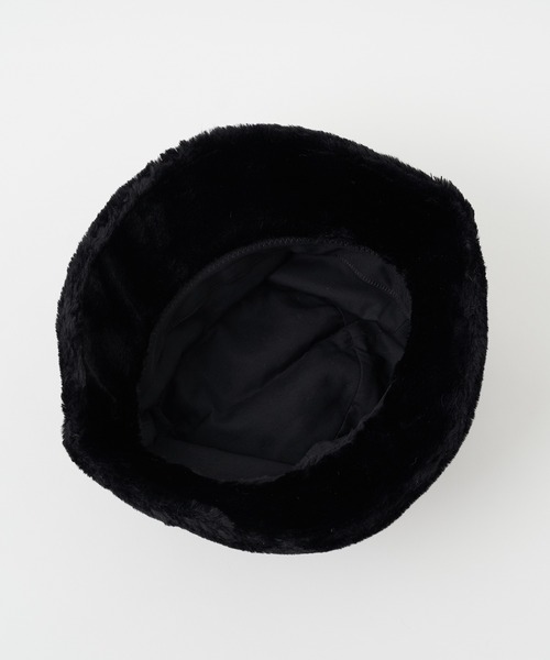 one after another NICE CLAUP（ワンアフターアナザーナイスクラップ）の「ファーバケットハット（ハット・レディース・ブラック/アイボリー/その他1・FREE）」の6枚目の写真