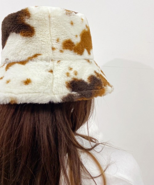 one after another NICE CLAUP（ワンアフターアナザーナイスクラップ）の「ファーバケットハット（ハット・レディース・ブラック/アイボリー/その他1・FREE）」の14枚目の写真