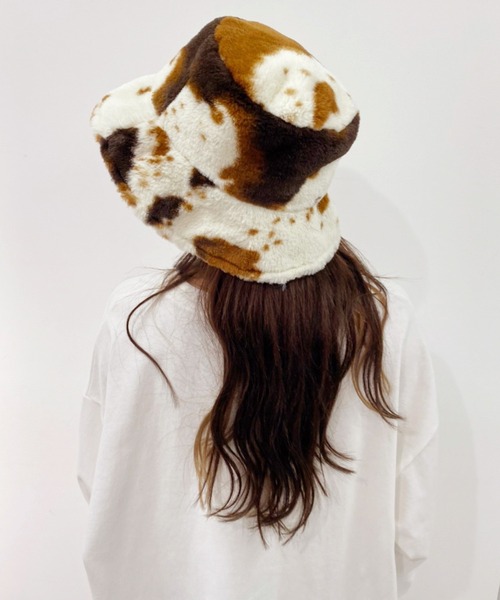 one after another NICE CLAUP（ワンアフターアナザーナイスクラップ）の「ファーバケットハット（ハット・レディース・ブラック/アイボリー/その他1・FREE）」の15枚目の写真