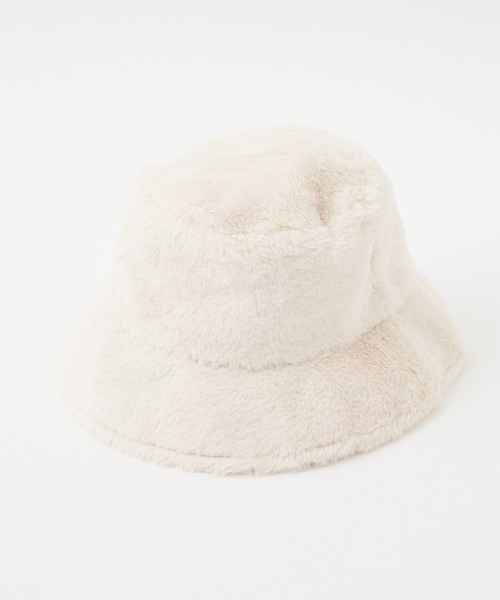 one after another NICE CLAUP（ワンアフターアナザーナイスクラップ）の「ファーバケットハット（ハット・レディース・ブラック/アイボリー/その他1・FREE）」の19枚目の写真
