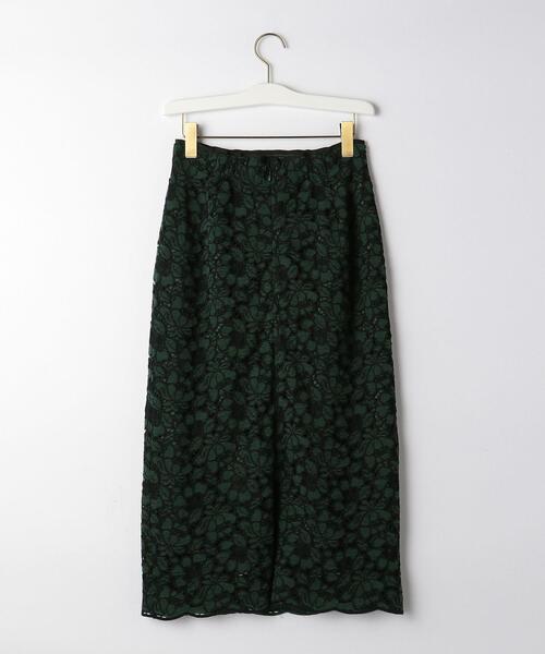 THE STATION STORE（ザ ステーション ストア）の「＜ma couleur(マ クルール)＞フルールレース タイトスカート（スカート・レディース・オフホワイト/ダークグリーン・S/M）」の11枚目の写真