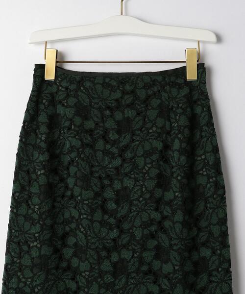THE STATION STORE（ザ ステーション ストア）の「＜ma couleur(マ クルール)＞フルールレース タイトスカート（スカート・レディース・オフホワイト/ダークグリーン・S/M）」の12枚目の写真