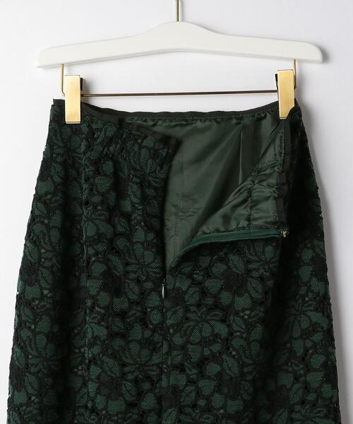 THE STATION STORE（ザ ステーション ストア）の「＜ma couleur(マ クルール)＞フルールレース タイトスカート（スカート・レディース・オフホワイト/ダークグリーン・S/M）」の14枚目の写真