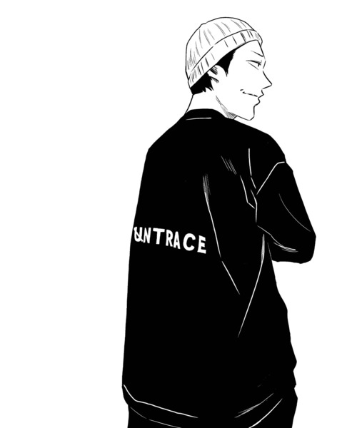 UNTRACE（アントレース）の「UNTRACE LOGO L/S TEE（Tシャツ/カットソー・メンズ・ブラック・M/L/XL）」の3枚目の写真