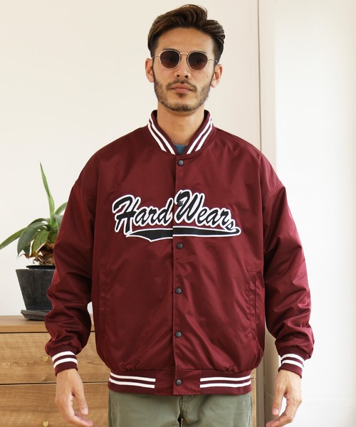 jiggys shop(ジギーズショップ)の「ポリツイル ロゴワッペン スタジャン(スタジャン・メンズ・グレイッシュベージュ/グリーン/ブラック/ワイン・MEDIUM/LARGE)」の12枚目の写真