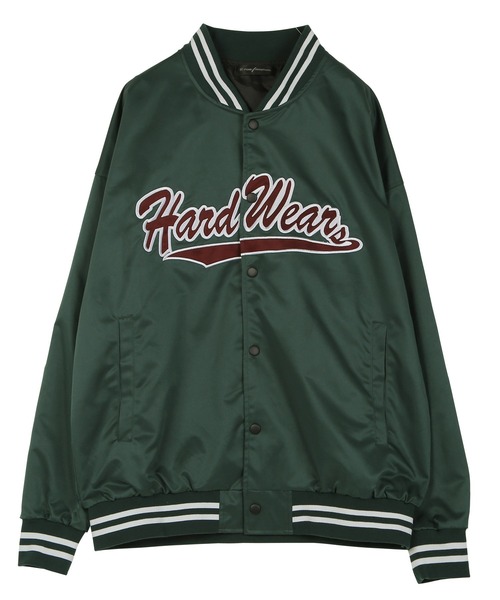 jiggys shop(ジギーズショップ)の「ポリツイル ロゴワッペン スタジャン(スタジャン・メンズ・グレイッシュベージュ/グリーン/ブラック/ワイン・MEDIUM/LARGE)」の8枚目の写真