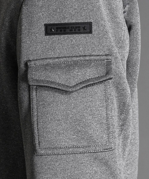 NICOLE CLUB FOR MEN（ニコルクラブフォーメン）の「ボンディングフードコート（モッズコート・メンズ・ブラック/ネイビー/チャコール・MEDIUM/LARGE/X-LARGE）」の9枚目の写真