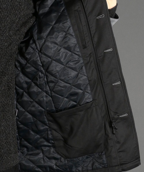 NICOLE CLUB FOR MEN（ニコルクラブフォーメン）の「ボンディングフードコート（モッズコート・メンズ・ブラック/ネイビー/チャコール・MEDIUM/LARGE/X-LARGE）」の14枚目の写真