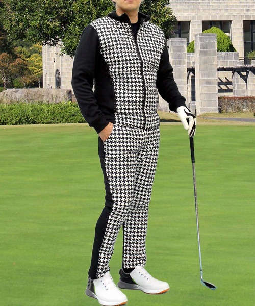 TopIsm（トップイズム）の「裏起毛シャギーボア ダウンゴルフ上下セットアップ ゴルフウェア メンズ（ゴルフグッズ・メンズ・チャコールグレー/ブラック/ネイビー/カモフラージュ/ブラック系その他/グレー系その他/ブルー系その他/グレー系カモフラージュ/ライトグレー/ライトグレー系/ホワイト系1/ホワイト系2・LL/L/M/3L）」の3枚目の写真