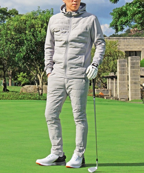 裏起毛シャギーボア ダウンゴルフ上下セットアップ ゴルフウェア
