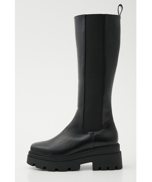 SLY（スライ）の「SIDE GOA KNEE BOOTS サイドゴア ニーブーツ（ブーツ・レディース・ブラック/ブラウン・SMALL/MEDIUM/LARGE）」の2枚目の写真