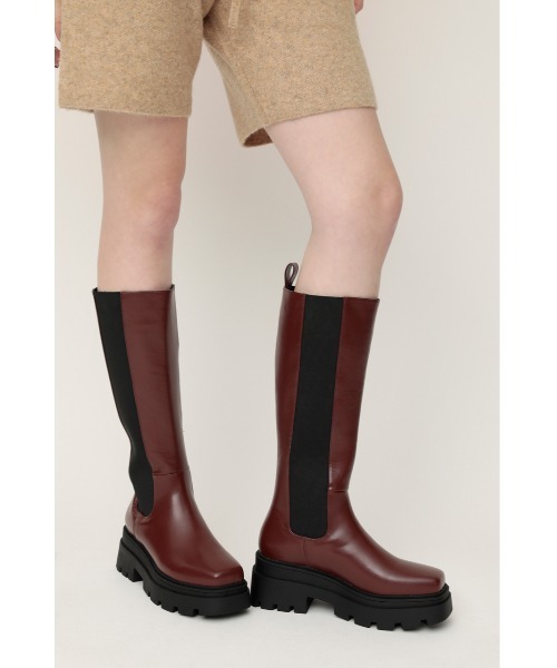 SLY（スライ）の「SIDE GOA KNEE BOOTS サイドゴア ニーブーツ（ブーツ・レディース・ブラック/ブラウン・SMALL/MEDIUM/LARGE）」の11枚目の写真