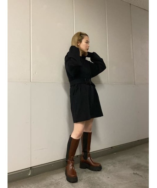 SLY（スライ）の「SIDE GOA KNEE BOOTS サイドゴア ニーブーツ（ブーツ・レディース・ブラック/ブラウン・SMALL/MEDIUM/LARGE）」の21枚目の写真