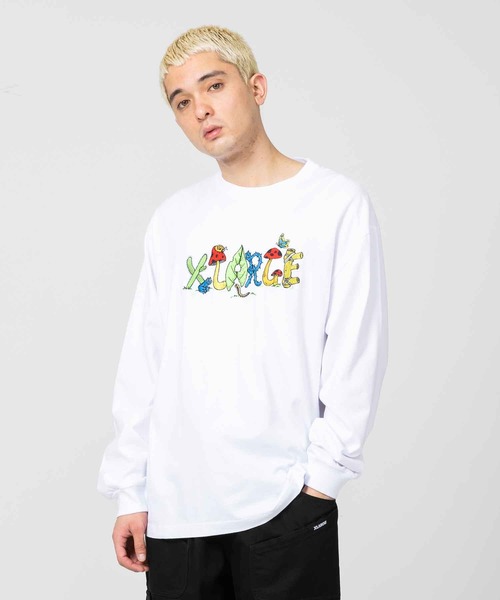 XLARGE（エクストララージ）の「TYPE BY NATURE L/S TEE（Tシャツ/カットソー・メンズ・パープル/ブラック/ホワイト・XL/S/L/M）」の2枚目の写真