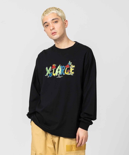 XLARGE（エクストララージ）の「TYPE BY NATURE L/S TEE（Tシャツ/カットソー・メンズ・パープル/ブラック/ホワイト・XL/S/L/M）」の3枚目の写真