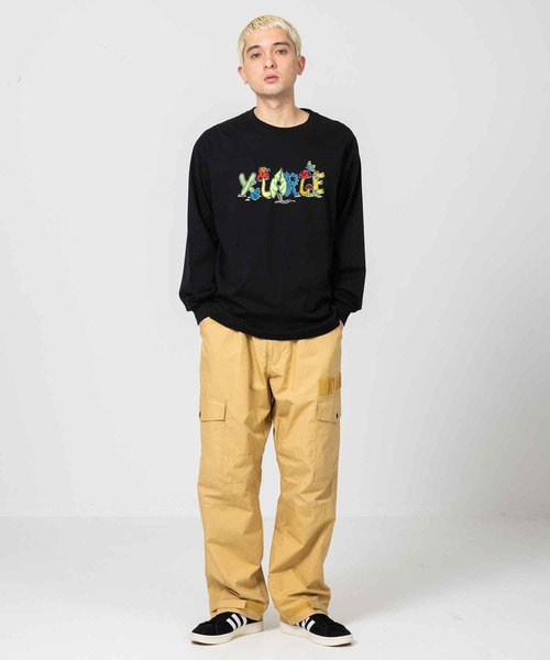 XLARGE（エクストララージ）の「TYPE BY NATURE L/S TEE（Tシャツ/カットソー・メンズ・パープル/ブラック/ホワイト・XL/S/L/M）」の12枚目の写真