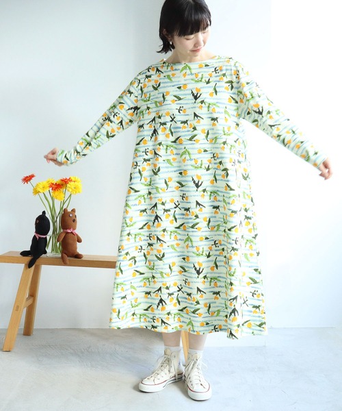 C チューリップ バスクワンピース ワンピース L Atelier Du Savon アトリエドサボン のファッション通販 Zozotown