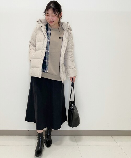 Cutie Blonde（キューティーブロンド）の「◆チェック切替ゆるっとスウェット（スウェット・レディース・ブラウン系その他/オフホワイト/ブラック・00）」の22枚目の写真