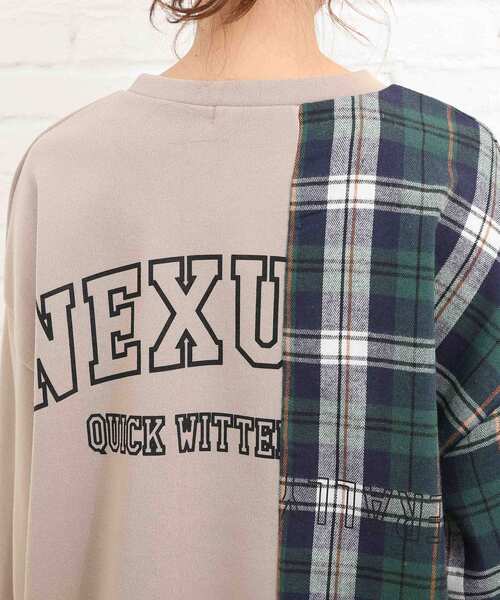 Cutie Blonde（キューティーブロンド）の「◆チェック切替ゆるっとスウェット（スウェット・レディース・ブラウン系その他/オフホワイト/ブラック・00）」の18枚目の写真