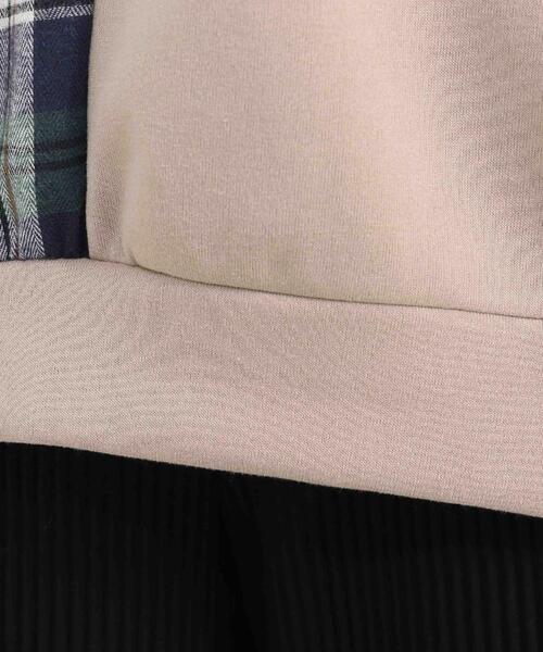 Cutie Blonde（キューティーブロンド）の「◆チェック切替ゆるっとスウェット（スウェット・レディース・ブラウン系その他/オフホワイト/ブラック・00）」の8枚目の写真