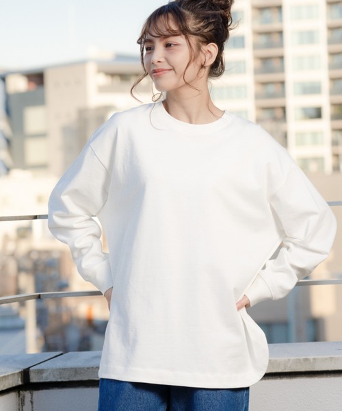カラーデザインプリントコットンラウンドネックTシャツ