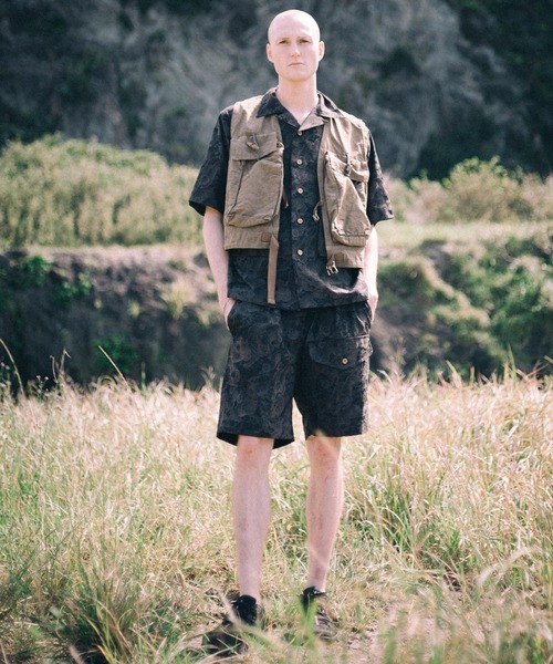 GYPSY&SONS(ジプシーアンドサンズ)の「百虎 SHORTS(その他パンツ・メンズ・ブラック/カーキ・MEDIUM/LARGE)」の1枚目の写真