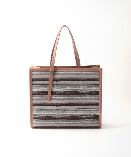 the dilettante（ザ・ディレッタント）の「【the dilettante / ザ ディッレタント】ストライププリントバッグ（トートバッグ・レディース・ベージュ系その他・FREE）」の10枚目の写真