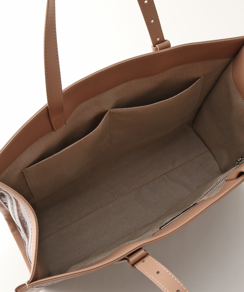 the dilettante（ザ・ディレッタント）の「【the dilettante / ザ ディッレタント】ストライププリントバッグ（トートバッグ・レディース・ベージュ系その他・FREE）」の6枚目の写真